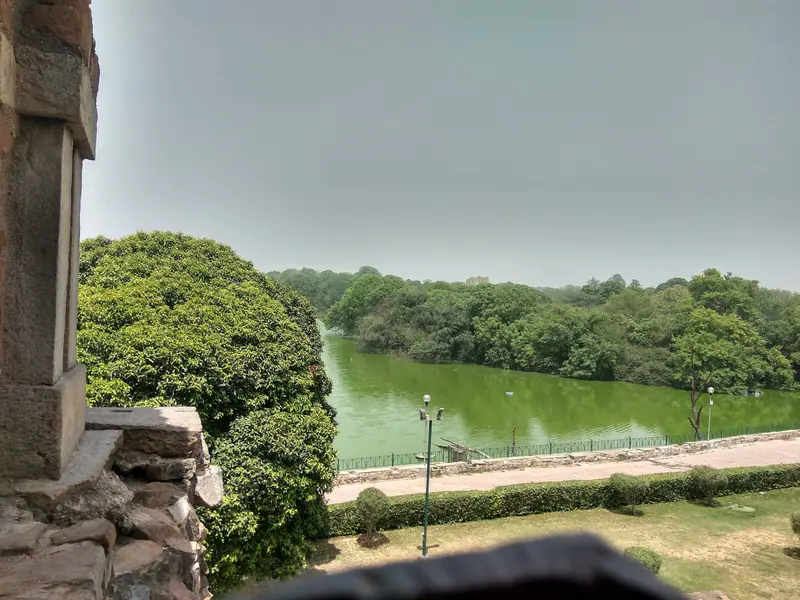 The lake at Hauz Khas from the fort walls, South Delhi